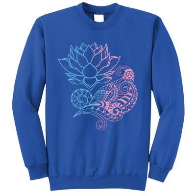 Prana Art Spiritual Yoga Dala Bohemian Lotus Flower Gift Sweatshirt