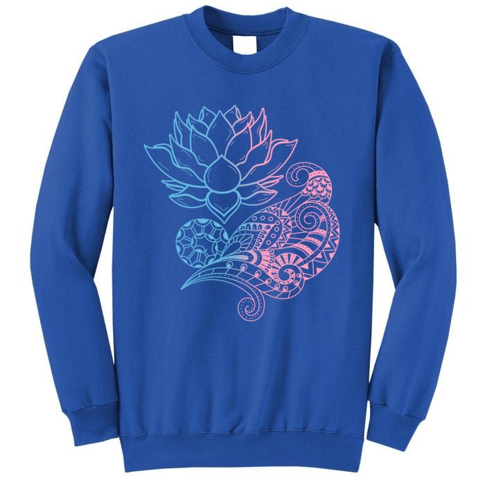 Prana Art Spiritual Yoga Dala Bohemian Lotus Flower Gift Sweatshirt