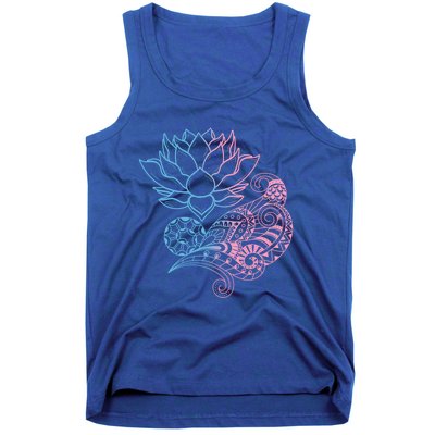 Prana Art Spiritual Yoga Dala Bohemian Lotus Flower Gift Tank Top