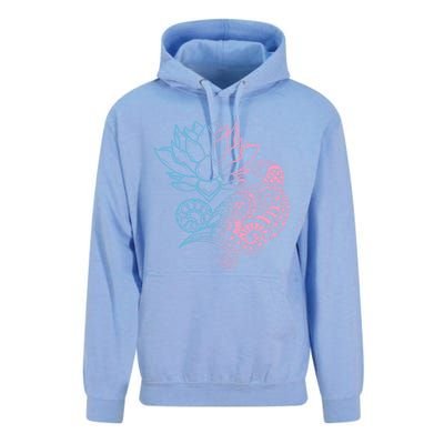 Prana Art Spiritual Yoga Dala Bohemian Lotus Flower Gift Unisex Surf Hoodie