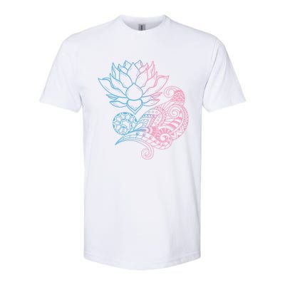 Prana Art Spiritual Yoga Dala Bohemian Lotus Flower Gift Softstyle CVC T-Shirt