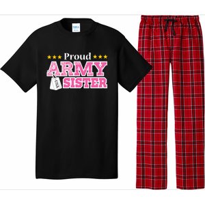 Proud Army Sister Gift Usa Military Sister Gift Cute Gift Pajama Set