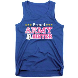 Proud Army Sister Gift Usa Military Sister Gift Cute Gift Tank Top