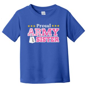 Proud Army Sister Gift Usa Military Sister Gift Cute Gift Toddler T-Shirt