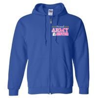 Proud Army Sister Gift Usa Military Sister Gift Cute Gift Full Zip Hoodie