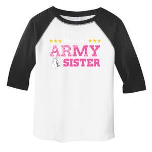 Proud Army Sister Gift Usa Military Sister Gift Cute Gift Toddler Fine Jersey T-Shirt