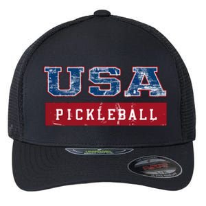 Pickleball American Sports Fan Flexfit Unipanel Trucker Cap