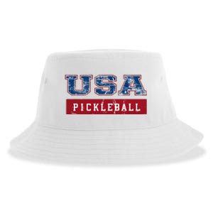 Pickleball American Sports Fan Sustainable Bucket Hat