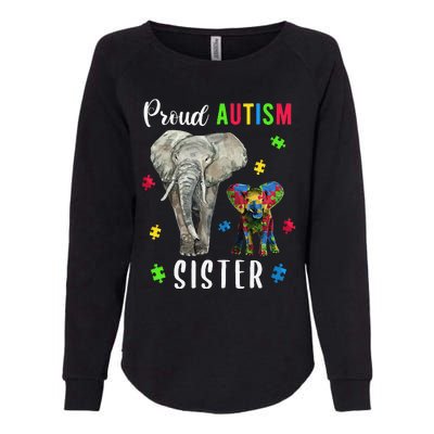 Proud Autism Sisters, Family Pride Autism Awareness Womens California Wash Sweatshirt