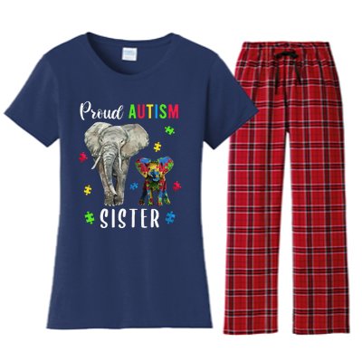 Proud Autism Sisters, Family Pride Autism Awareness Women's Flannel Pajama Set