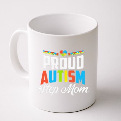 Proud Autism Step Mom Awareness Support Coffee Mug