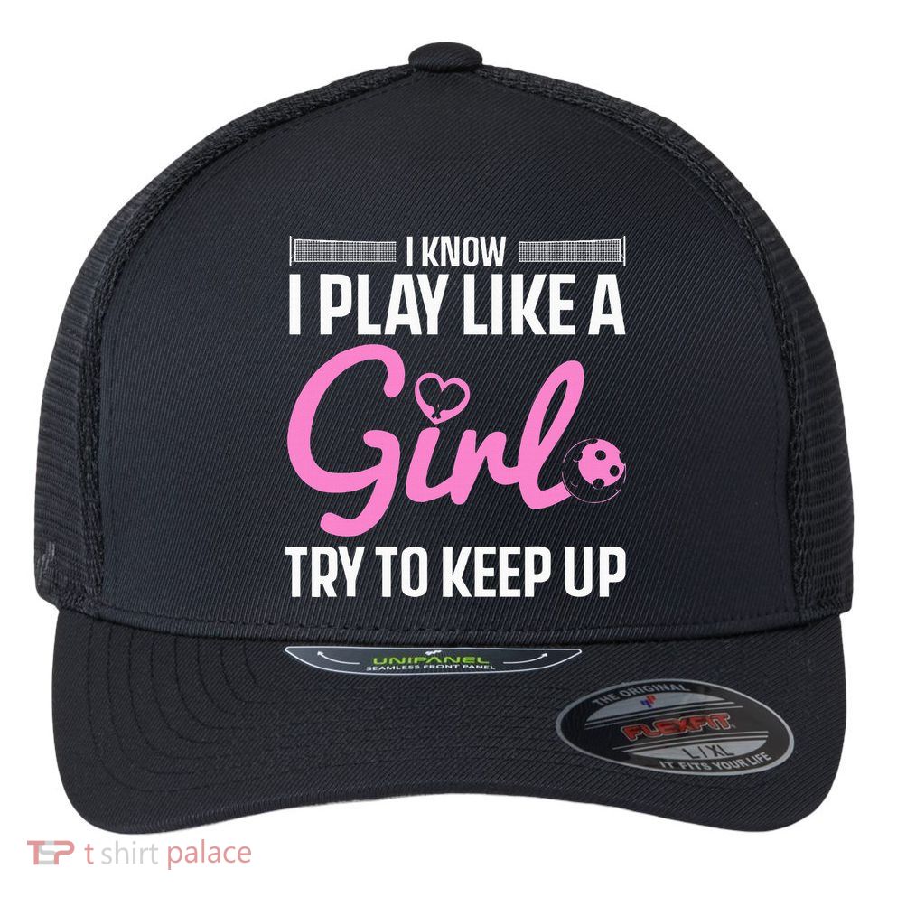 Pickleball Art Stylish Designs for Pickleball Enthusiasts Flexfit Unipanel Trucker Cap