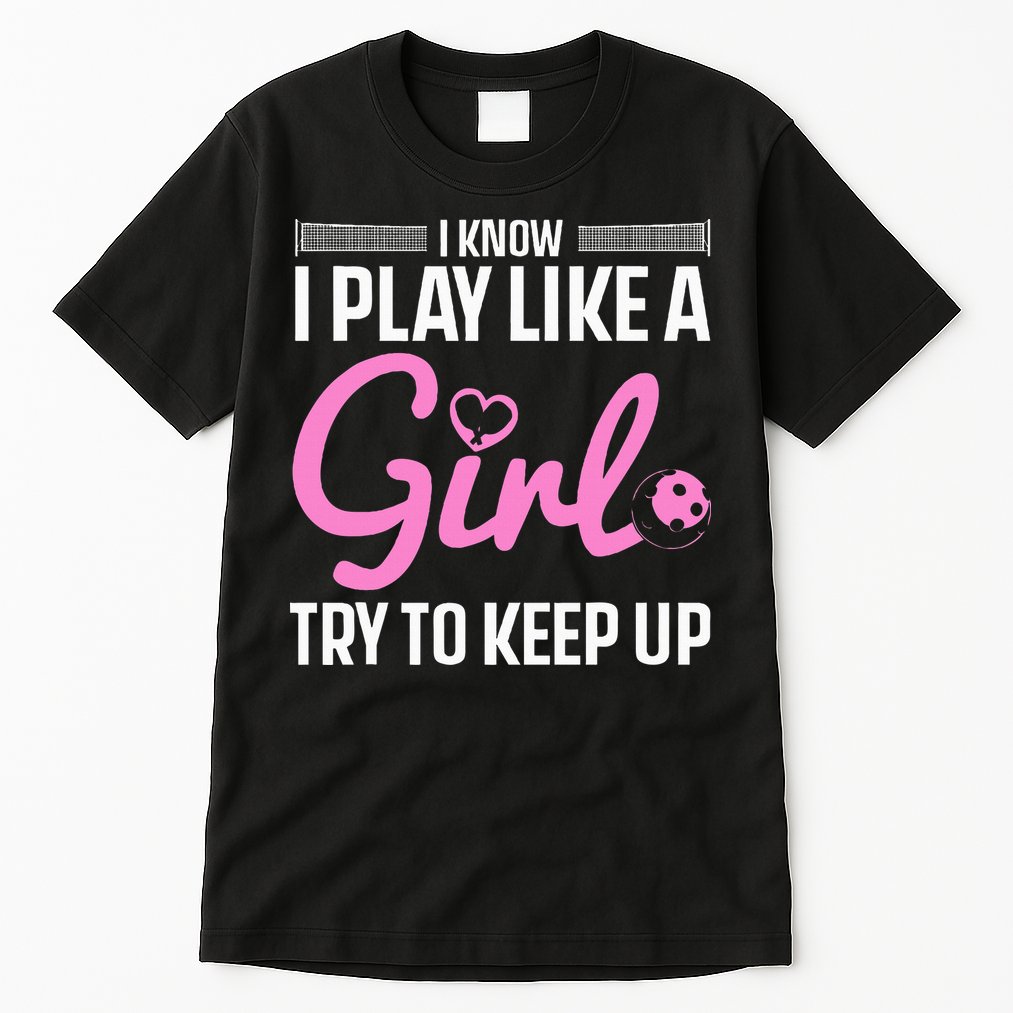 Pickleball Art Stylish Designs for Pickleball Enthusiasts Tall T-Shirt