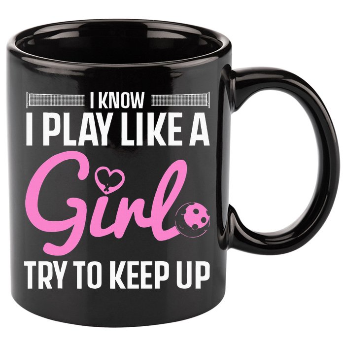 Pickleball Art Stylish Designs for Pickleball Enthusiasts 11oz C Handle Ceramic Mug