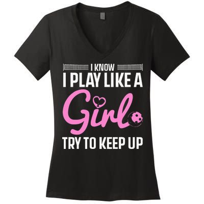 Pickleball Art Stylish Designs for Pickleball Enthusiasts Women's V-Neck T-Shirt