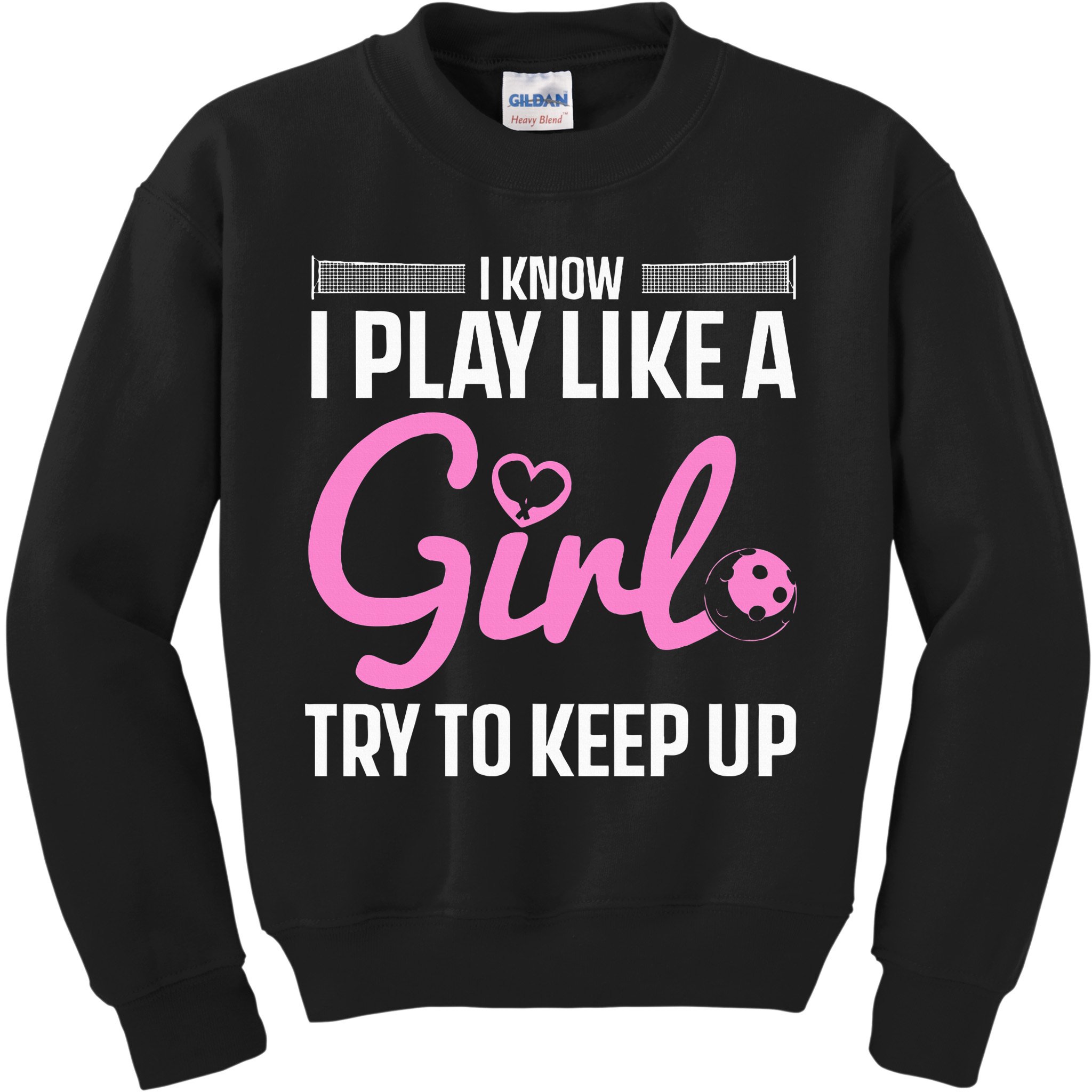 Pickleball Art Stylish Designs for Pickleball Enthusiasts Kids Sweatshirt