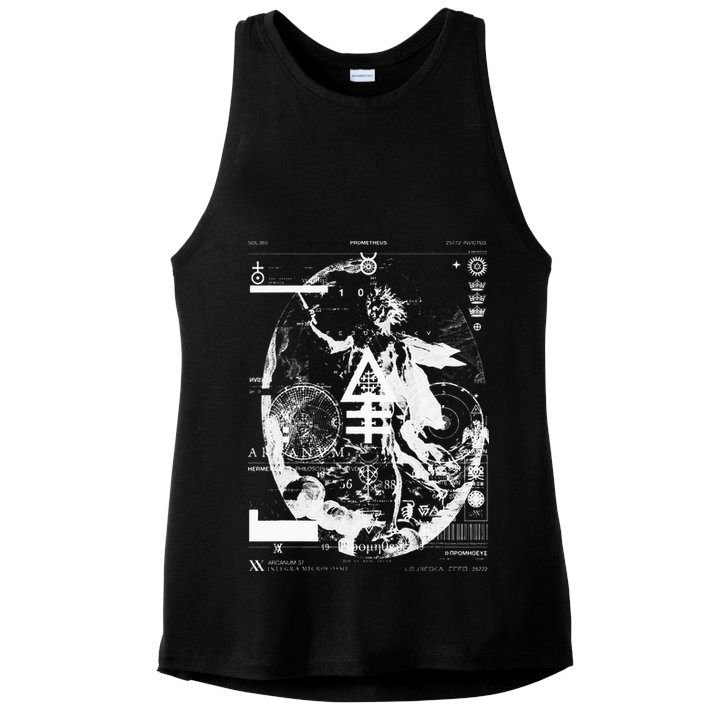 PROMETHEUS Apollo Sun God Sol Invictus Alchemy Occult Ladies PosiCharge Tri-Blend Wicking Tank
