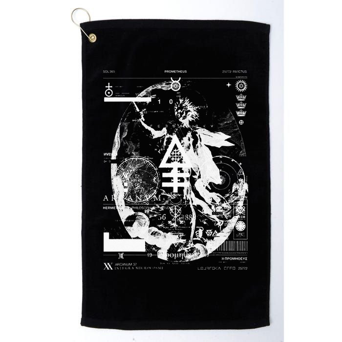 PROMETHEUS Apollo Sun God Sol Invictus Alchemy Occult Golf Towel