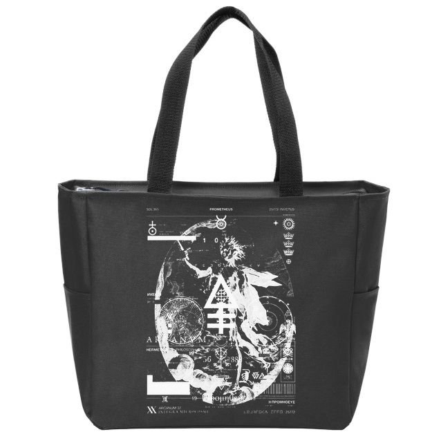 PROMETHEUS Apollo Sun God Sol Invictus Alchemy Occult Zip Tote Bag