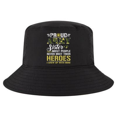 Proud Army Sister Cool Comfort Performance Bucket Hat