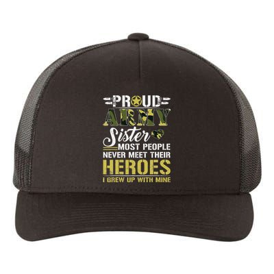 Proud Army Sister Yupoong Adult 5-Panel Trucker Hat