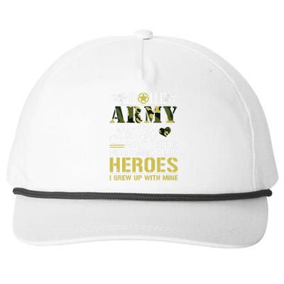 Proud Army Sister Snapback Five-Panel Rope Hat