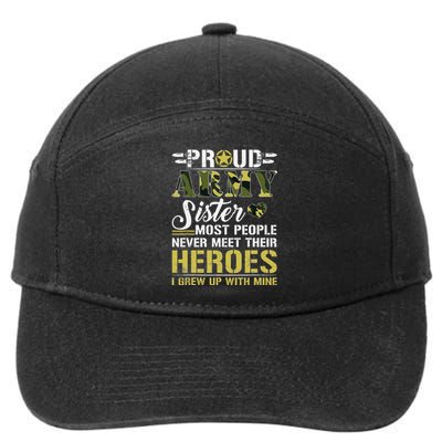 Proud Army Sister 7-Panel Snapback Hat