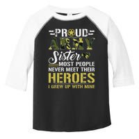 Proud Army Sister Toddler Fine Jersey T-Shirt