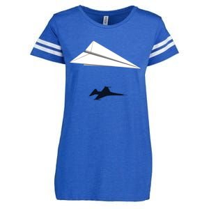 Paper Airplane Shadow Fgift16 Fighting Falcon Gift Enza Ladies Jersey Football T-Shirt