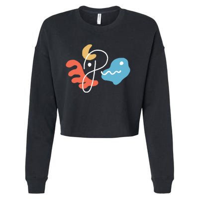 Plini Abstract Signature 2024 Cropped Pullover Crew