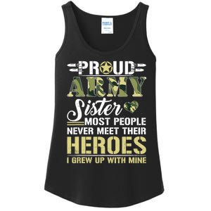 Proud Army Sister Ladies Essential Tank