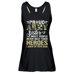 Proud Army Sister Ladies Essential Flowy Tank