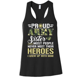 Proud Army Sister Women's Racerback Tank