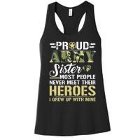 Proud Army Sister Women's Racerback Tank