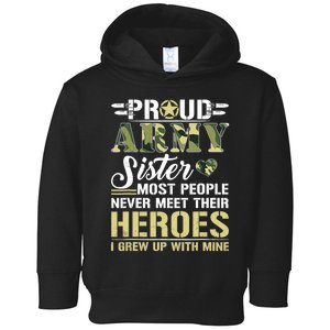 Proud Army Sister Toddler Hoodie