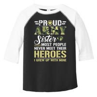 Proud Army Sister Toddler Fine Jersey T-Shirt