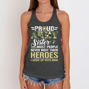 Proud Army Sister Women's Knotted Racerback Tank