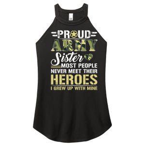 Proud Army Sister Women's Perfect Tri Rocker Tank