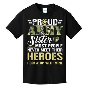 Proud Army Sister Kids T-Shirt