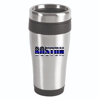 Protect And Serve In Boston Police Flag Pd 16oz Travel Tumbler