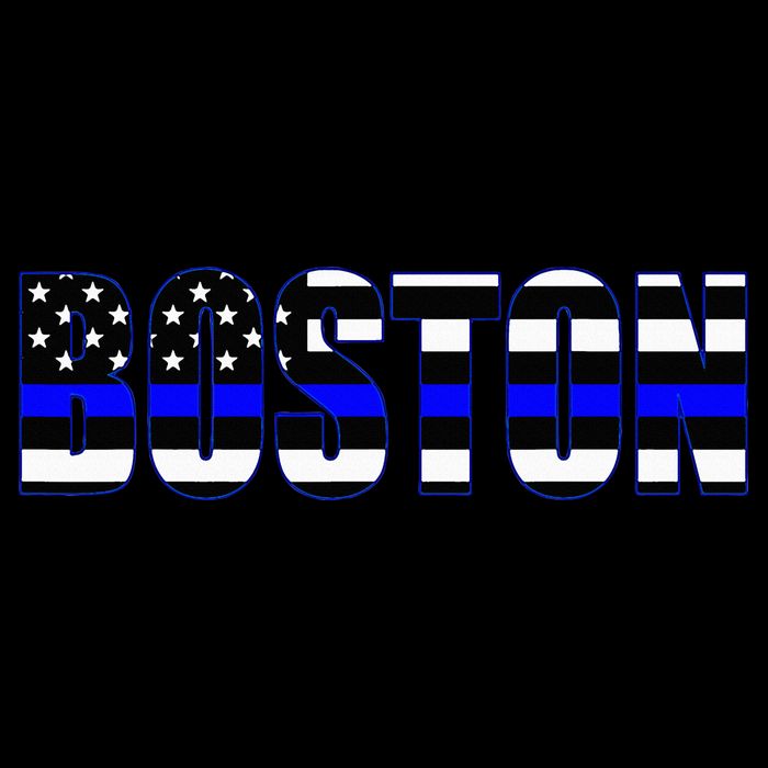 Protect And Serve In Boston Police Flag Pd 16oz Travel Tumbler