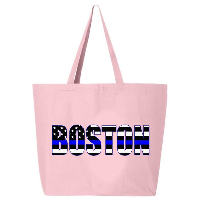 Protect And Serve In Boston Police Flag Pd 25L Jumbo Tote