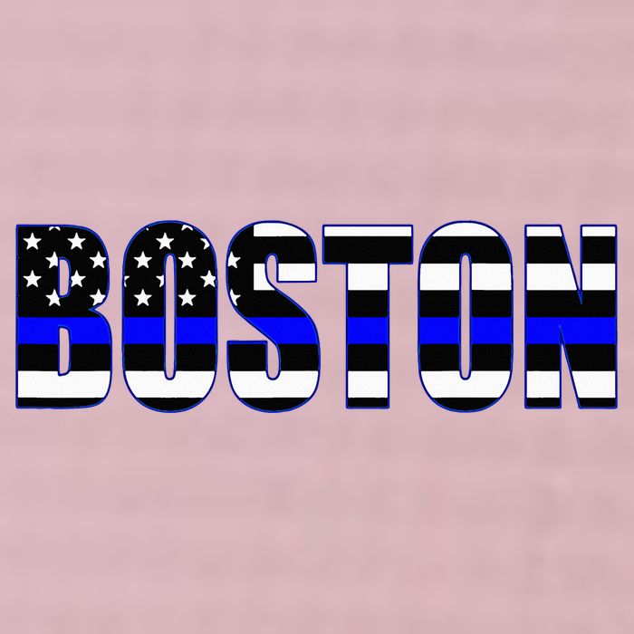 Protect And Serve In Boston Police Flag Pd 25L Jumbo Tote