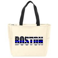 Protect And Serve In Boston Police Flag Pd Zip Tote Bag