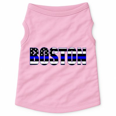 Protect And Serve In Boston Police Flag Pd Doggie Tank
