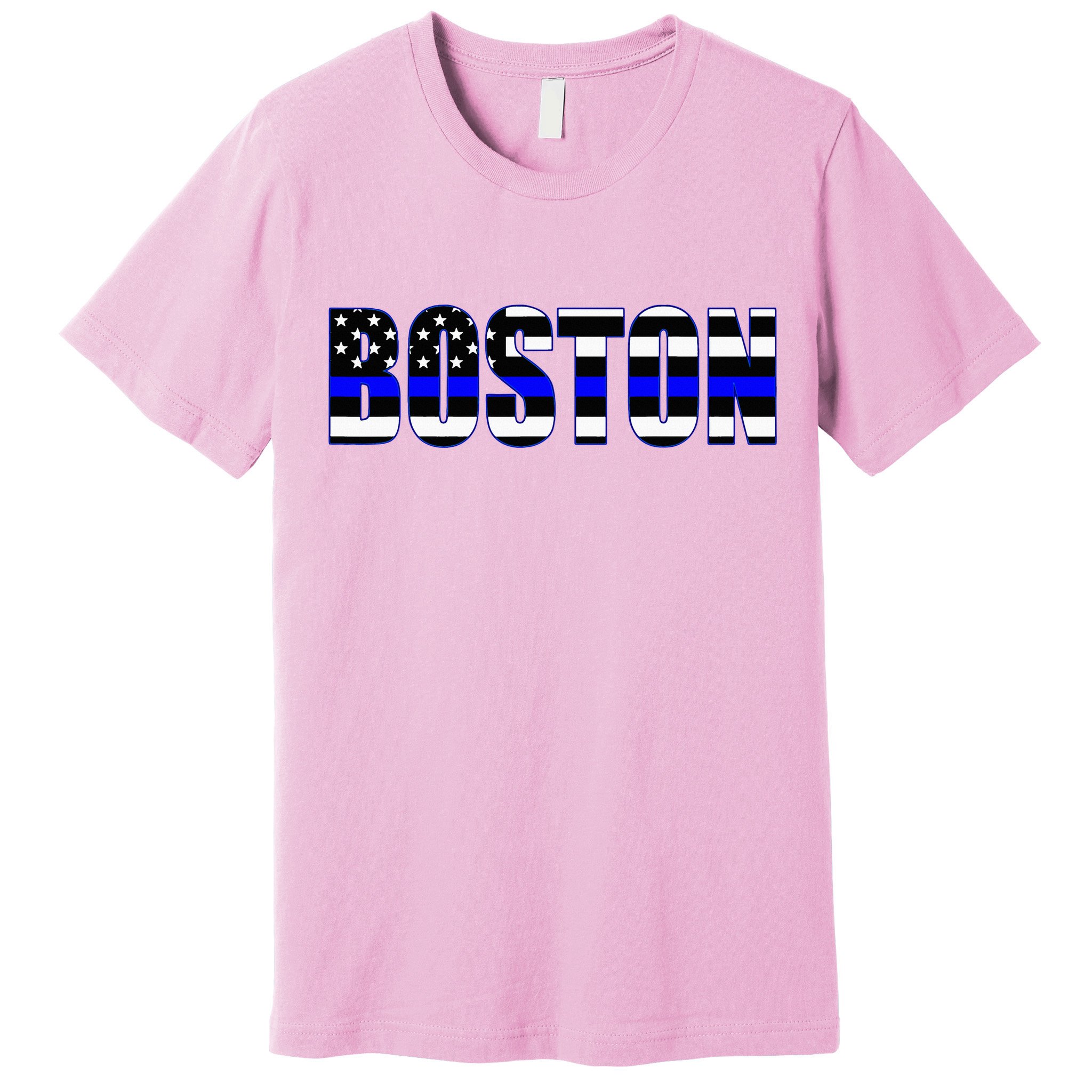 Protect And Serve In Boston Police Flag Pd Premium T-Shirt