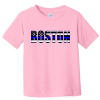 Protect And Serve In Boston Police Flag Pd Toddler T-Shirt