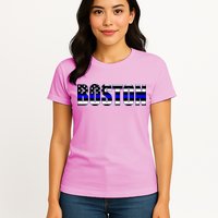 Protect And Serve In Boston Police Flag Pd Womens T-Shirt