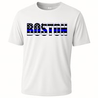 Protect And Serve In Boston Police Flag Pd Performance Shirt