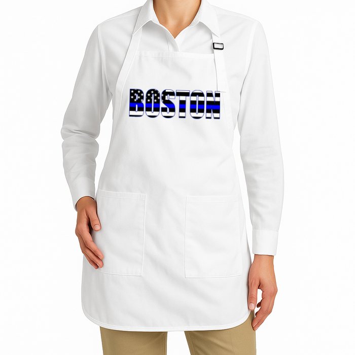 Protect And Serve In Boston Police Flag Pd Apron